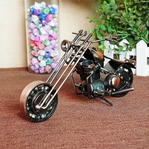 Scultura motocicletta metallo - scultura,