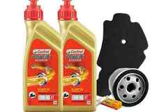 KIT Tagliando Aprilia Scarabeo Light 500 Castrol 5W40 filtro olio aria candela