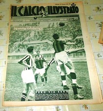 CALCIO ILLUSTRATO 43/1935 COVER JUVENTUS BOLOGNA 0-0  SANSONE BOREL VARGLIEN II