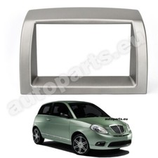 Mascherina Adattatore Autoradio Stereo 2 DIN Lancia Ypsilon dal 2003 Silver