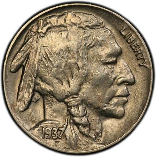 Buffalo nickel 1937 3 - buffalo,