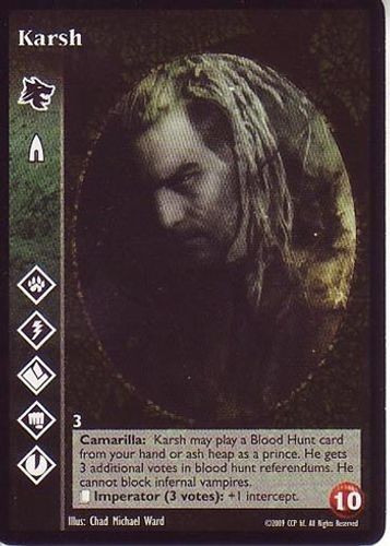 Karsh gangrel - (adv),