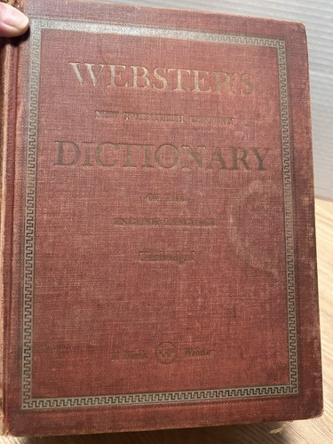 Vintage webster 1951 - webster's,