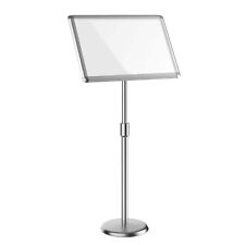 Wiltec Espositore poster, pubblicità A3 Altezza 88-138 cm Supporto presentazioni