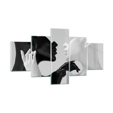 Quadro su Vetro 125x70cm Nero