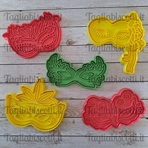 Set maschere carnevale - set, 5
