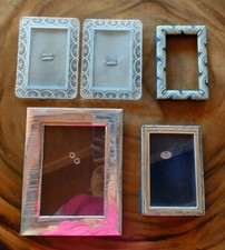 Lotto 5 vecchie Cornici. Materiali misti. 