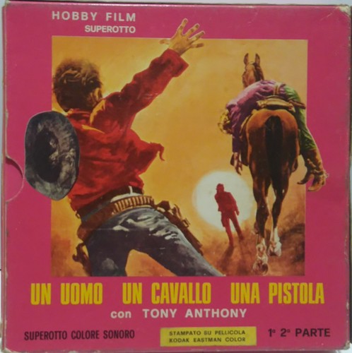 Uomo cavallo una - una, pistola