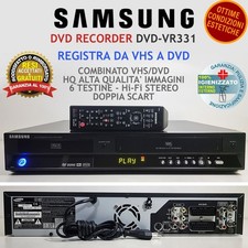 VIDEOREGISTRATORE COMBINATO DVD VHS SAMSUNG DVD-VR331 LETTORE CASSETTE VCR COMBO