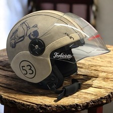 Casco vintage pelle - casco, in