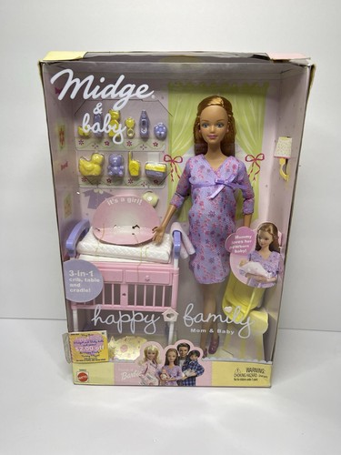Mattel happy family midge - mattel, &