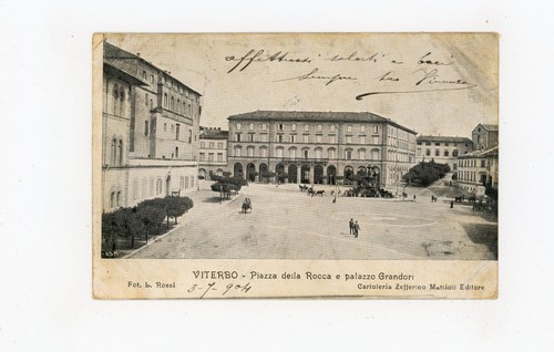 Cartolina viterbo piazza - -,