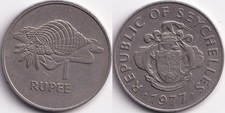 1 Rupee Roupie 1977 Seychelles