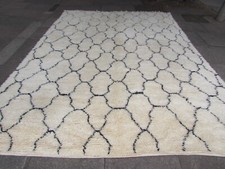 Tappeto Grande Vintage Fatto a Mano Tradizionale Lana Orientale Bianco 392x280cm