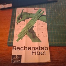 Istruzioni originali in tedesco per regolo calcolatore faber castell rechenstab