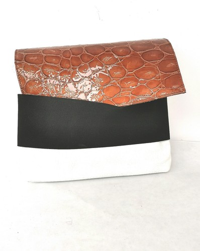 Pochette pelle martellata - pelle,