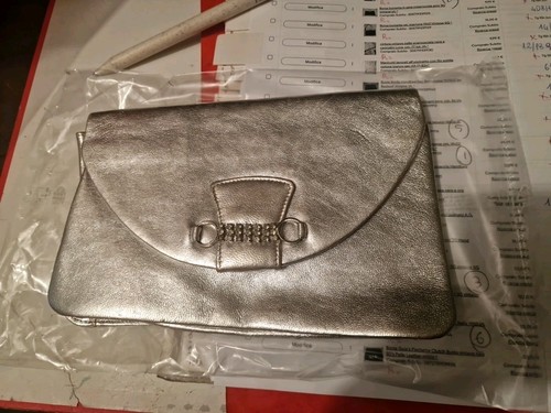Borsa pochette argentata - pochette,
