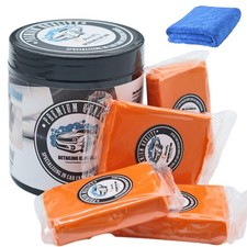 4 Barre di Argilla per Lavaggio e Pulizia Auto 100g, Auto Magic Clay Bar