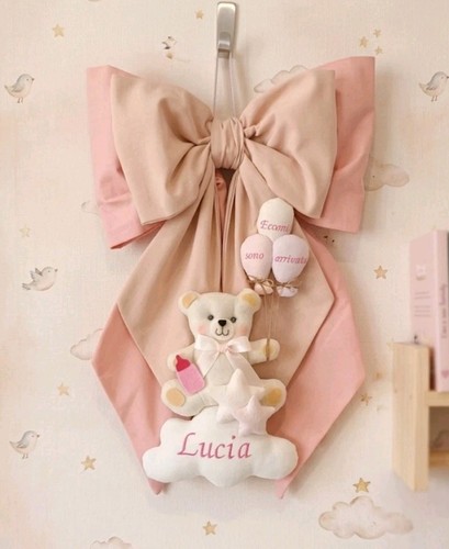 Fiocco nascita bimba - fiocco,