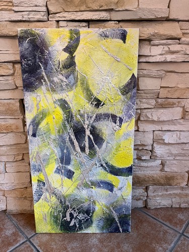 Quadro astratto dipinto mano - astratto,