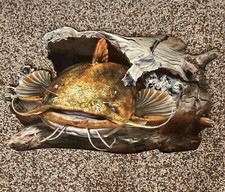 Flathead Catfish Faux Log