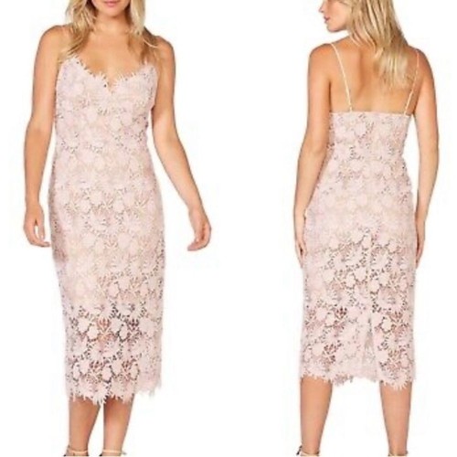 Abito midi bardot pizzo - bardot,