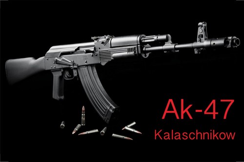 Targa legno 18x12 - in, ak-47