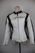 FALCO GIUBBINO PELLE MOTO DONNA Tg 44 BIKERS WOMAN VINTAGE JACKET PROTEZIONI