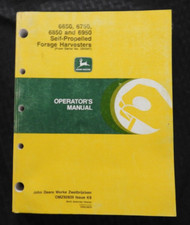 Originale John Deere 6650 6750 6850 6950 Trincia Semovente Operatori Manuale 510