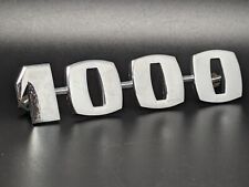 FIAT ABARTH 1000 MILLE LOGO SIGLA EMBLEMA FREGIO STEMMA SCRITTA TARGHETTA BADGE