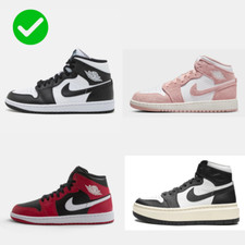 Nike Air Jordan 1 Mid  High + OMAGGIO Calze Uomo Donna Scarpe Sportive Basket