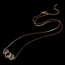 Collana In Topazio E Zaffiro