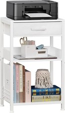 Tavolino bianco con cassetto
