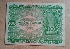 AUSTRIA-UNGHERIA 100 KRONE 1922