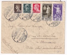 1938 - LETTERA DA LAURANA FIUME CON IMPERIALE E BIMILLENARIO AUGUSTO