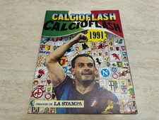 Album figurine calciatori Euroflash 1991 con inserti figurine vintage