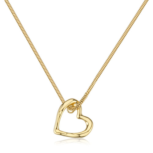Collana dorata cuore sagapo - dorata,