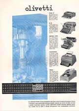 PUBBL. 1940 OLIVETTI IVREA MODELLI M40 SUMMA TELESCRIVENTE AUDIT M40 STUDIO 42