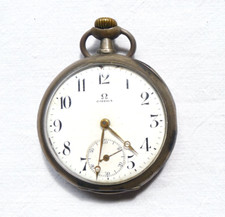 IDEA REGALO ANTICO OROLOGIO DA TASCA IN ARGENTO OMEGA GRAND PRIX 1900 FUNZIONA