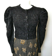 CARDIGAN GIACCA NERO MAGLIA