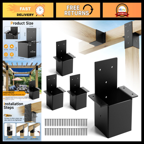 Kit staffe per pergola - , 4x4