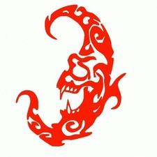 Valentino Rossi Moon - Adesivo PreSpaziato - Red - 20cm