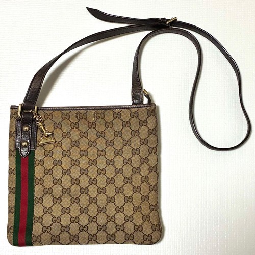 Borsa tracolla gucci tela - a,
