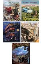 Harry Potter Illustrated Hardback Books-  Book Collection Set Pack - Brand New