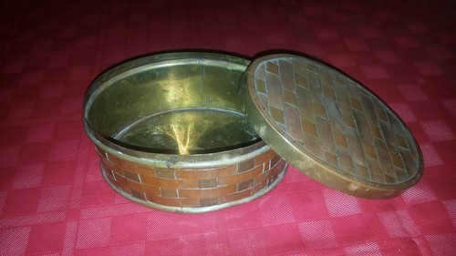 Scatoletta ottone ovale - ottone,