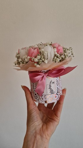 Candela fiore tulipano bouquet