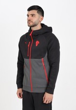 PUMA Felpe Uomo Nero Felpa con zip Felpa con zip AC Milan PUMATECH Autunno inver