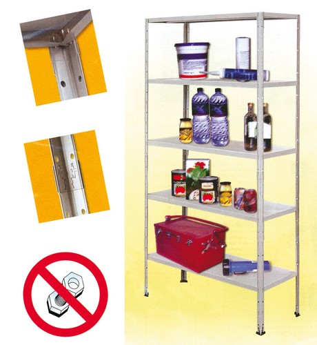 Kit scaffali 100x40x185 - kit, ad