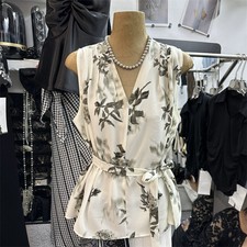 Damen Chiffon Top V-Ausschnitt
