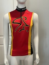 Mad Dogg Taglia XS Maglia Ciclismo Senza Maniche Rosso Spinning